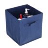 Dark Slate Blue Foldable Storage Non-woven Box Organizer For Clothes Books Toys