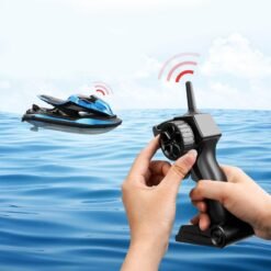 Tan JJRC S9 1/14 2.4G Motorcycle Double Motor Two Speed Vehicle RC Boat Remote Control Boat Models Outdoor Toys for Boy Kid Gift