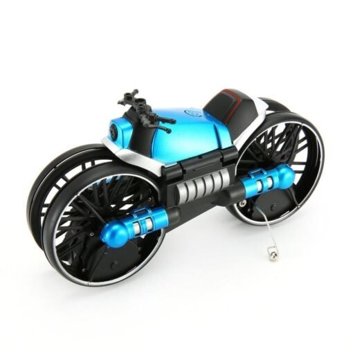Aquamarine HeHengDa Toys H6 2.4G 2 In 1 Electric RC Deformation Motorcycle Drone WIFI Control Car RTR Model