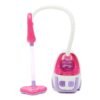 Violet Red Kids Pretend Play Cleaning Trolley Set Toys Broom Mop Bucket Tools Duster Cleaner