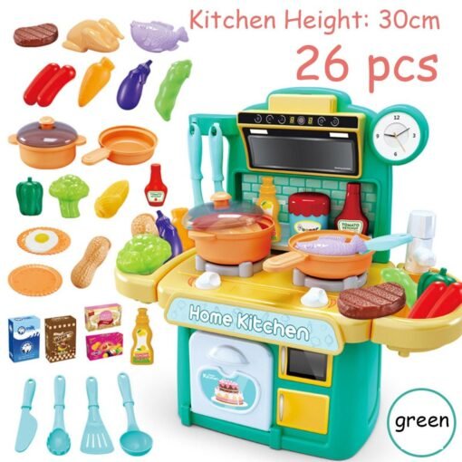 Kitchen Playset Play Kids Pretend Play Toy Toddler Kitchenware Cooking Set Toys - Toys Ace