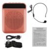 Sienna Bluetooth Voice Amplifier Speaker Portable Multifunctional Loudspeaker with Personal Microphone for Teaching and Guide