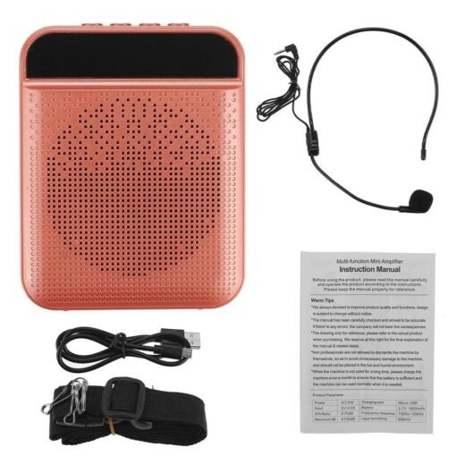 Sienna Bluetooth Voice Amplifier Speaker Portable Multifunctional Loudspeaker with Personal Microphone for Teaching and Guide