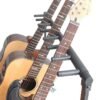Light Goldenrod Multiple Guitar Holder Rack Detachable Portable Multi Guitars Stand More Than 3 Holders with Wheels for Acoustic Electric Bass Guitars