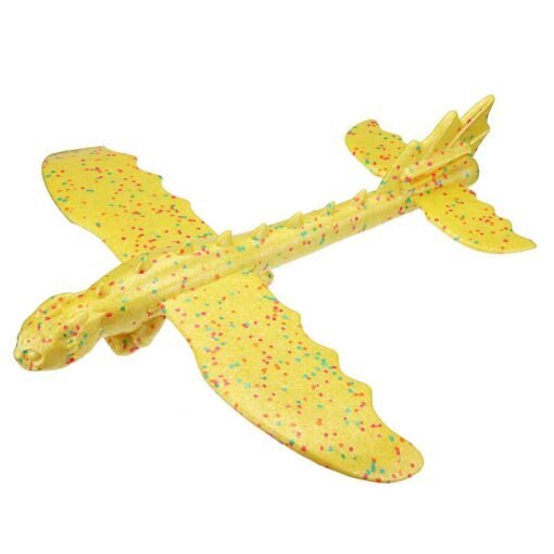 Light Goldenrod Inertial Foam EPP Airplane Dinosaur Dragon Plane Toy 48cm Hand Launch Throwing Glider Aircraft