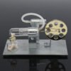 Dark Gray Mini Hot Air Stirling Engine Model Engine Model DIY Science Toy