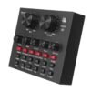 Dark Slate Gray External Audio Mixer V8 Sound Card USB Interface with 6 Sound Modes Multiple Sound Effects