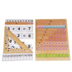 Snow Kids Wooden Counting Montessori Toys Numbers Match Education Teaching Math Toys