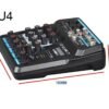 WENYANWEN Mini 4 Channel USB Delay and Repeat Efferts Audio Mixer Console With Bluetooth