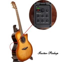 Sandy Brown Folk Acoustic Guitar Pickup Presys Blend Dual Mode Equalizer With Mic Beat Board Pickups
