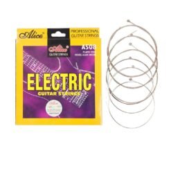 Dim Gray Alices Electric Guitar String Electric Guitar Strings 009 to 042 inch Plated Steel Coated Nickel Alloy Wound A508-SL 1 SET