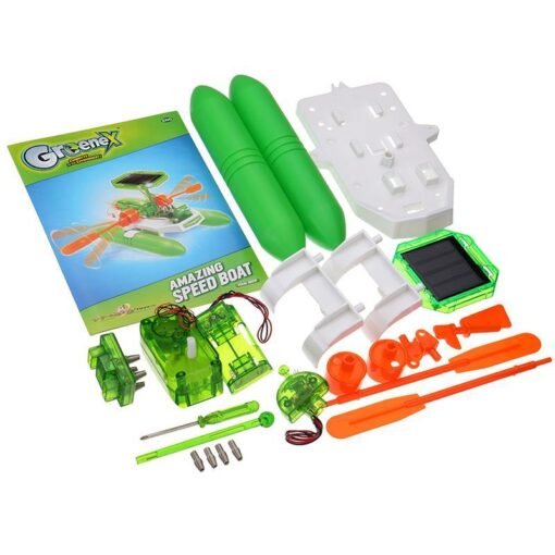 Lime Green Greenex 36514 Solar Power Toy Amazing Speed Boat Science Experience Toy