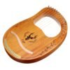 Sandy Brown CEGA 16 Tone Lyar Portable Mahogany Harp