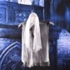 Voice Control Halloween Door Decoration Hanging Ghost Creepy Haunted House Props