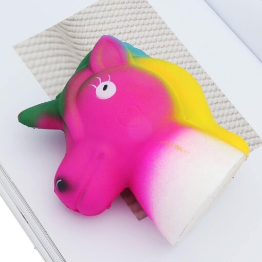 Colorful Unicorn Squishy 11.1*12.2CM Slow Rising Soft Toy Gift Collection - Toys Ace
