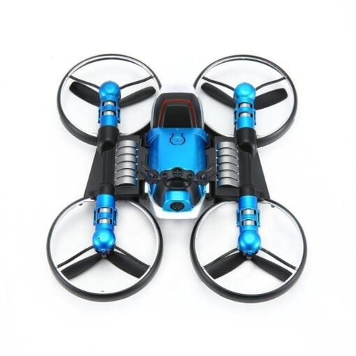 Dodger Blue HeHengDa Toys H6 2.4G 2 In 1 Electric RC Deformation Motorcycle Drone WIFI Control Car RTR Model
